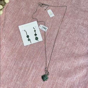 Necklace and earrings